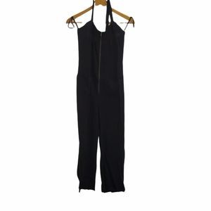 New Vtg I heart/iron fist halter black jumpsuit